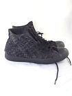 Converse Chuck Taylor Hi Weave Scarpe Unisex Grigio Nero Taglia 43 Uk 4 23,5 Cm