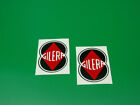 COPPIA LOGHI GILERA cm 6 STICKERS