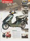 advertising Pubblicità brochure  - MOTO -SCOOTER KYMCO,SUZUKI,BENELLI