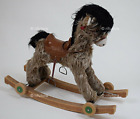 CANOVA Cavallo a Dondolo Ruote Giocattolo vintage anni 60 Peluche no Ledra-1ZQ