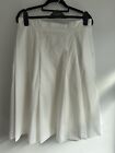 ZARA WOMAN WHITE PLEATED SKIRT SIZE L