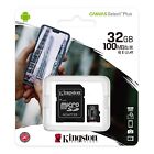 Kingston Canvas Select 32/64/128/256GB Classe 10 Scheda di Memoria Adattatore SD