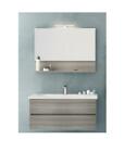 ARREDO BAGNO MOBILE SOFT 10 cm.100  FINITURA EUCALIPTO GRIGIO