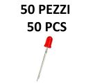 LED DIODO 3MM ROSSO RED 3 MM DIODE 50PZ