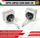 COPPIA LAMPADE XENON D1S 35W LUCE 6000K BIANCO GHIACCIO ABARTH 500 595 596 500C