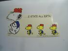 SNOOPY & WOODSTOCK  - GRANDE ADESIVO ANNI 80 CON VELINA