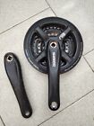 Shimano Tourney Guarnitura Tripla MTB Usata Corone Pedivelle Bicicletta Mtb