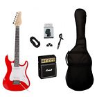 Chitarra Elettrica 3/4 Strato 36" Rossa Amplificatore Marshall MS-2 Kit Completo