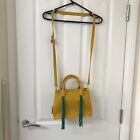 lollipops paris handbag - Mustard with Green Tassels Shoulder Bag - C2