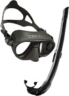 Cressi Calibro Corsica Professional Low Volume Snorkel Freediving Scuba Set