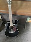 Dreadnought 12 String Acoustic Guitar by Gear4music Black