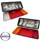 COPPIA FANALI POSTERIORI STOP DX + SX FURGONI VEICOLI COMMERCIALE CASSONATI LED