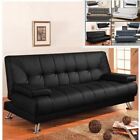 Divano letto contenitore 188x72 cm ecopelle NERO sofa soggiorno moderno sala /2