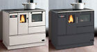 Royal Rosita S Cucina a Pellet Ad Aria Ventilata 8Kw Forno Piano Cottura Acciaio