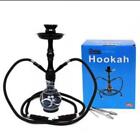 NARGHILE  NARGHILE SHISHA CON 2 CANNUCCE PER TABACCO E MELASSA 45 CM HOOKAH