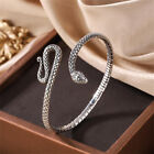 Snake Silver Serpentine  Bracelet Cuff Bangle Womens Girls Jewellery Xmas Gift