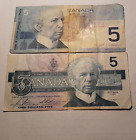 CANADA 2 BANCONOTE DOLLARI 2002  1986 OTTAWA LAURIER