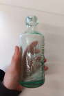 Superb RACEHORSE Pictorial Glass Ginger Beer Bottle J SPELLMAN MANCHESTER VGC!