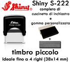 Timbro Personalizzato Shiny S-222, 38X14 mm autoinchiostrante economico