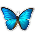 Autoaufkleber Blauer Morpho Schmetterling L329 Sticker-12cm