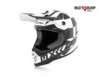 Casco Acerbis Impact Steel Junior Bianco Nero Enduro Mx Helmet 0023425.237