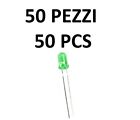 LED DIODO 3MM 3 MM VERDE DIODE GREEN 50PZ