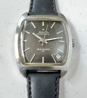 Zenith Respirator X Automatic Watch Vintage Mens Black Dial Silver RARE Stainles