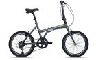 Bici Da Barca Pieghevole 20" TWIST Grigio/Lucido BRERA