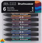 Brushmarker Letraset Pantone Tria Pennarello Punta Pennello Winsor 6 Toni Ricchi