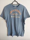 ABERCROMBIE & FITCH MENS  XXL  2XL  BLUE  T SHIRT GOOD USED CONDITION