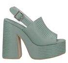 JEFFREY CAMPBELL MATTIX PELLE Mint Green VERDE  Zeppa PLATFORM NUOVE ORIGINALI