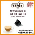 100 capsule cialde CORTADO (caffè macchiato) compatibili NESPRESSO