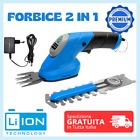 Taglia siepe a batteria 2 in 1 Forbice Cesoia tagliasiepe Taglia erba elettrico