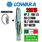 POMPA SOMMERSA POZZI LOWARA 2GS15M 2G15  HP2 50LT/MIN V230 V400