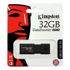 KINGSTON PENDRIVE DATATRAVELER 32GB DT100G3 32GB USB 3.1 NERO CHIAVETTA MEMORIA