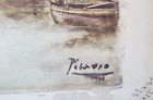 Pablo Picasso  beautiful original painting on paper  hand signed No print