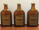 3 x Amaretto di Saronno ILLVA Caronno 2.9cl 28% Mignon Vintage 1970s