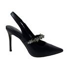 Luciano Barachini NL349A Decollette Slingback Donna Tacco Alto Nero