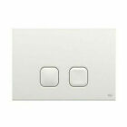 Placca Plain Dual Doppio Scarico Bianca Oliver 070826 per Cassetta Oli 74