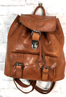 Spikes & Sparrow Tan Leather Backpack (MG127K)