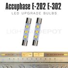 2pcs Accuphase E-202 E-302 C-260 LED Warm White 8V Fuse Bulb Dial Meter Light