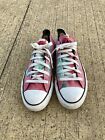 converse all star 40 tie-dye basse rosa verde psycho