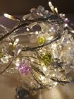 Luci di Natale * Elegance * ghirlanda LED con cristalli e fiori * spina UK