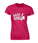 BADA BING STRIP CLUB LADIES T SHIRT GANGSTERS STRIPPER RETRO TV COOL DESIGN TOP