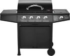 CosmoGrill BBQ Outdoor Gas Barbecue Grill 4+1 With Side Burner and Storage Table