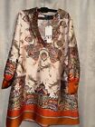 Zara Silky Dress Beautiful Small New