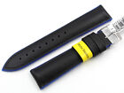 Strap Watch Cinturino Impermeabile Silicone Sportivo Water Resistant Nero e Blu