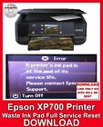 Epson XP700 Printer Waste Ink Pad Full Service Reset FAST DELIVERY