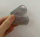 Dog Tags Piastrine Militari Inox con incisione Top Gun GOOSE