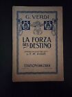 LA FORZA DEL DESTINO GIUSEPPE VERDI  LIBRETTO OPERA EPOCA RICORDI ED.